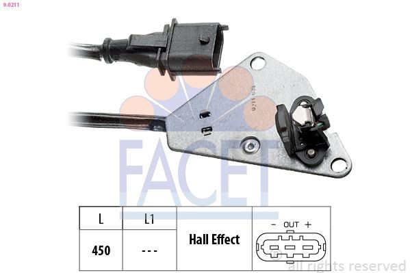 FACET 9.0211: Andur, Nukkvõllipositsioon Made in Italy - OE Equivalent