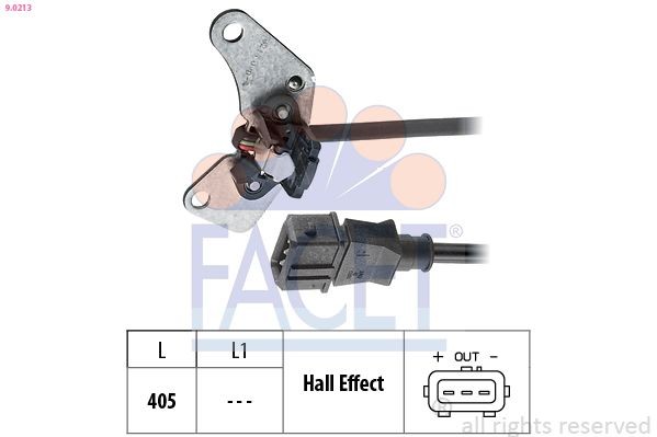 FACET 9.0213: Andur, Nukkvõllipositsioon Made in Italy - OE Equivalent