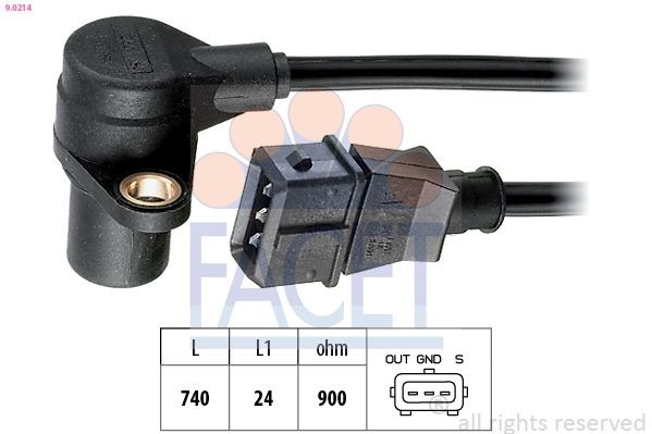 FACET 9.0214: Andur, väntvõll Made in Italy - OE Equivalent