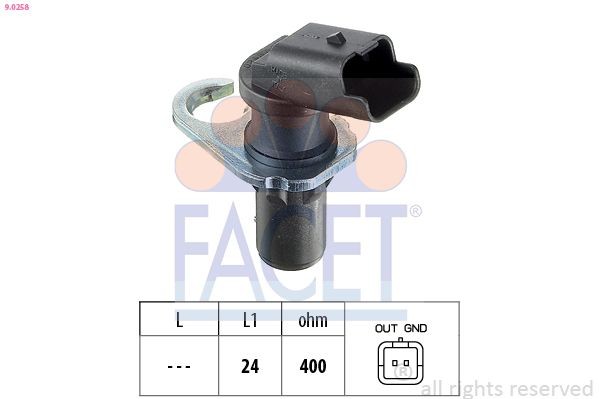 FACET 9.0258: Andur, väntvõll Made in Italy - OE Equivalent