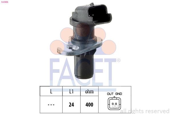 FACET 9.0305: Andur, väntvõll Made in Italy - OE Equivalent