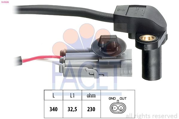 FACET 9.0328: Andur, väntvõll Made in Italy - OE Equivalent