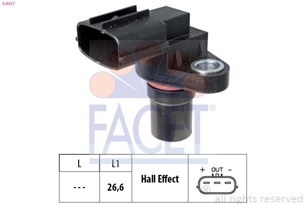 FACET 9.0337: Andur, väntvõll Made in Italy - OE Equivalent