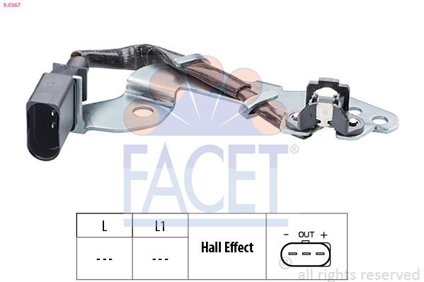 FACET 9.0367: Andur, Nukkvõllipositsioon Made in Italy - OE Equivalent