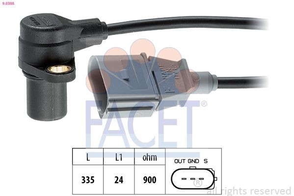 FACET 9.0398: Andur, väntvõll Made in Italy - OE Equivalent