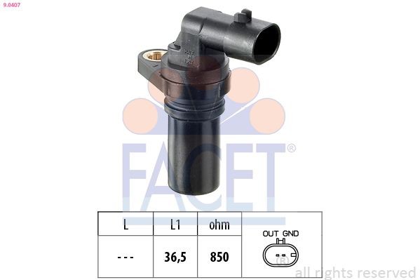 FACET 9.0407: Andur, väntvõll Made in Italy - OE Equivalent