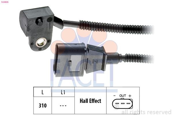 FACET 9.0456: Andur, Nukkvõllipositsioon Made in Italy - OE Equivalent