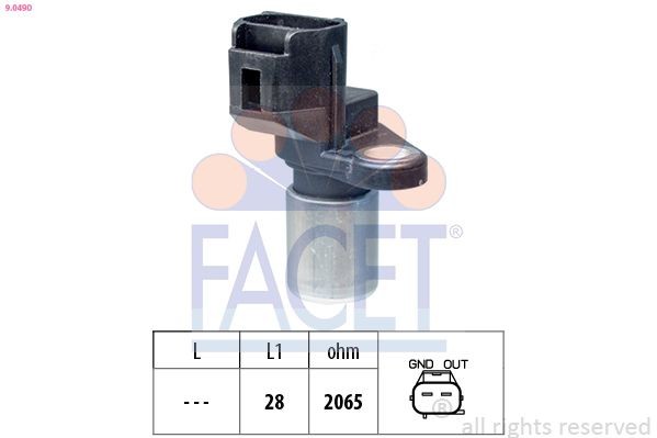 FACET 9.0490: Senzor impulsuri, arbore cotit Made in Italy - OE Equivalent