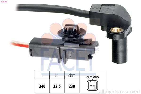 FACET 9.0549: Andur, väntvõll Made in Italy - OE Equivalent