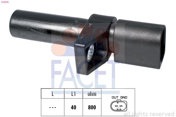 FACET 9.0578: Andur, väntvõll Made in Italy - OE Equivalent
