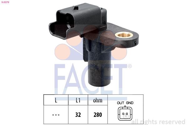 FACET 9.0579: Andur, väntvõll Made in Italy - OE Equivalent