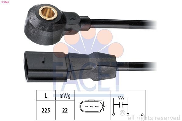 FACET 9.3045: Detonatsiooniandur Made in Italy - OE Equivalent