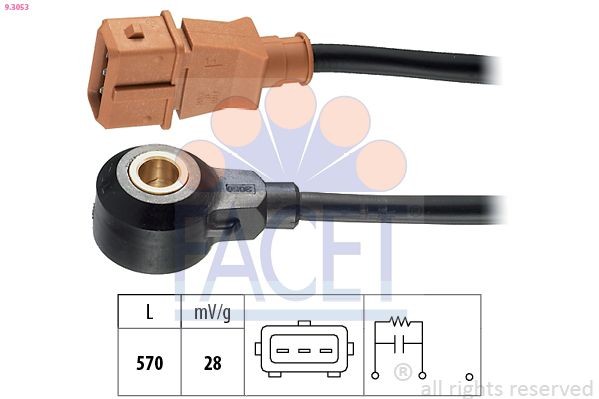 FACET 9.3053: Detonatsiooniandur Made in Italy - OE Equivalent