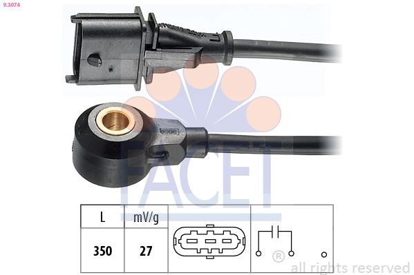 FACET 9.3074: Detonatsiooniandur Made in Italy - OE Equivalent