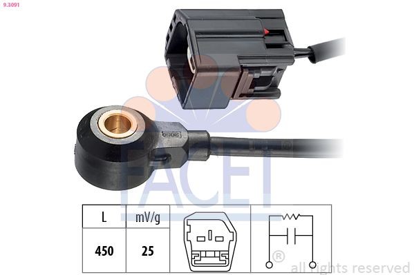 FACET 9.3091: Detonatsiooniandur Made in Italy - OE Equivalent