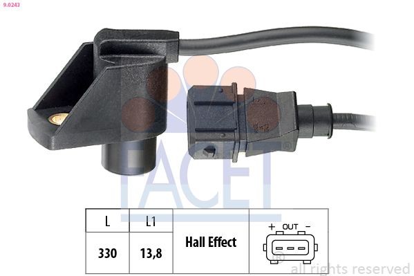 FACET 9.4006: Lülitusseade, Süütesüsteem Made in Italy - OE Equivalent