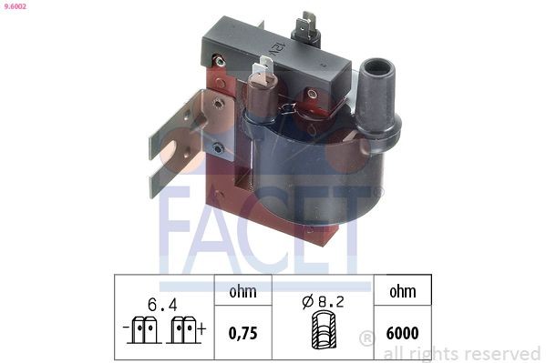 FACET 9.6002: Süütepool Made in Italy - OE Equivalent