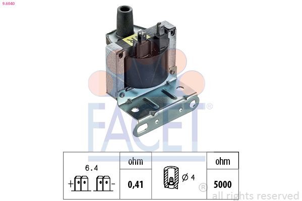 FACET 9.6040: Süütepool Made in Italy - OE Equivalent