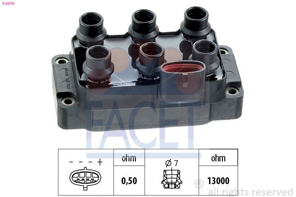 FACET 9.6070: Süütepool Made in Italy - OE Equivalent