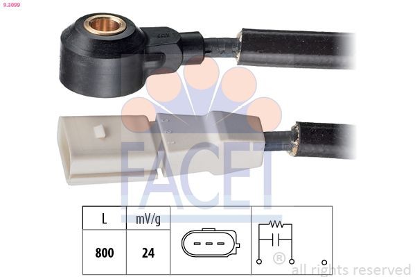FACET 9.6121: Süütepool Made in Italy - OE Equivalent
