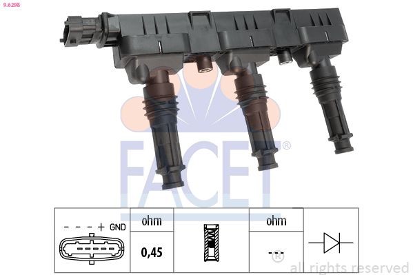 FACET 9.6298: Süütepool Made in Italy - OE Equivalent