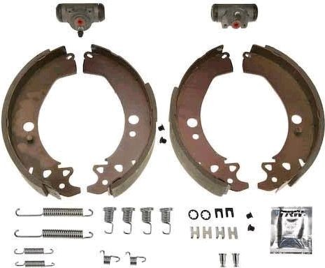 TRW BK1201: Piduriklotside komplekt koos rattapiduri silindriga Brake Kit