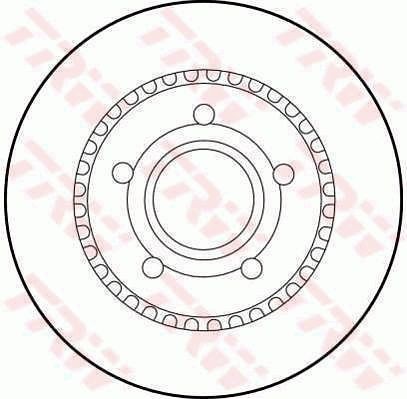 TRW DF1528: Piduriketas Ø: 280mm, õhutusega, Ø: 280mm