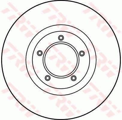 TRW DF1640: Piduriketas Ø: 262mm, täis, Ø: 262mm