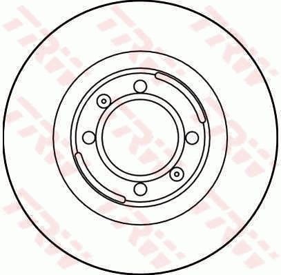 TRW DF1705: Piduriketas Ø: 261mm, täis, Ø: 261mm