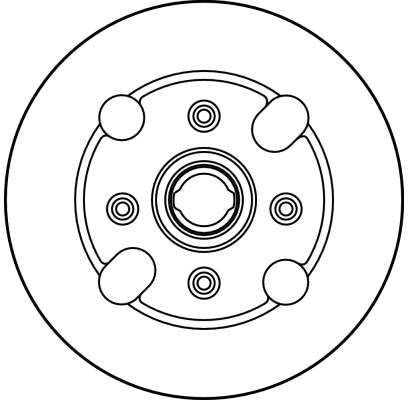TRW DF1754: Piduriketas Ø: 233mm, täis, Ø: 233mm