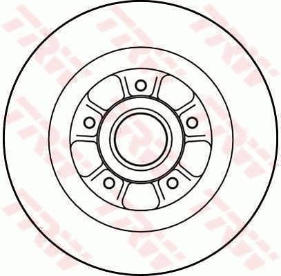 TRW DF4227: Piduriketas Ø: 274mm, täis, Ø: 274mm