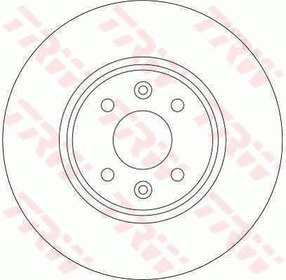 TRW DF4255: Piduriketas Ø: 279mm, õhutusega, Ø: 279mm
