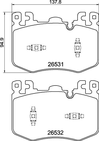 BREMBO P 30 041G: Bromsbelägg BEYOND LINE - Greenance utan tillbehör, Anti-skrik-plåt