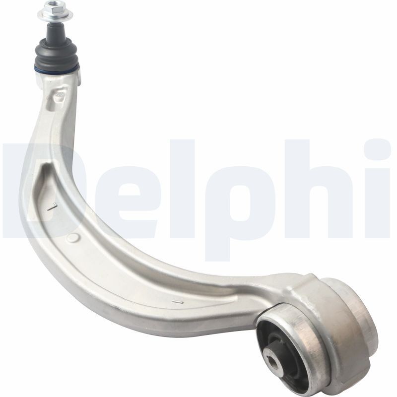 DELPHI TC8437: Bærearm framaksel venstre, nede, bak, Aluminium, med støtte / styreledd