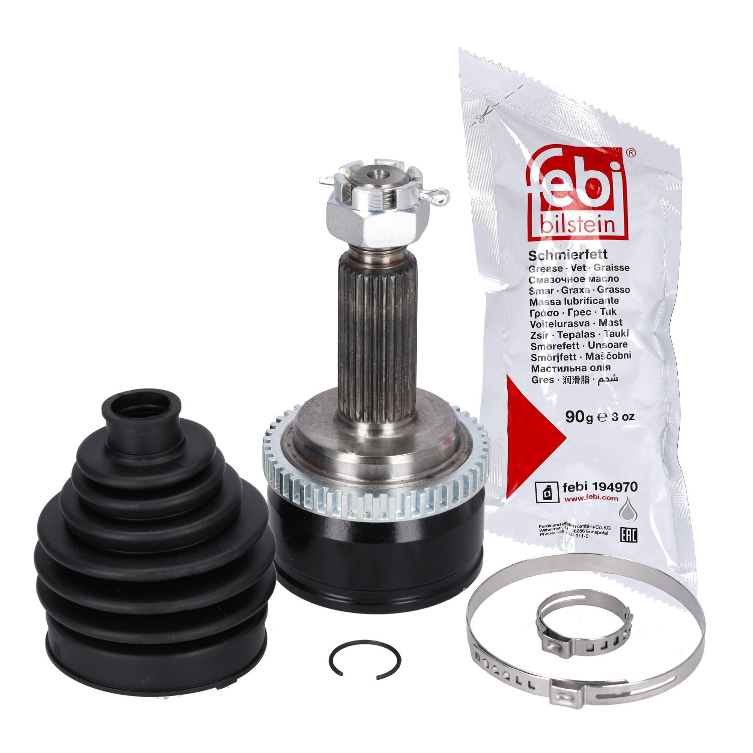 FEBI BILSTEIN 183249: Jeu de joints, arbre de transmission Essieu avant, côté roue