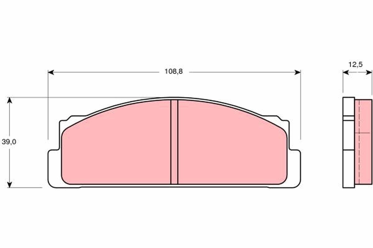 TRW GDB105: Piduriklotsid