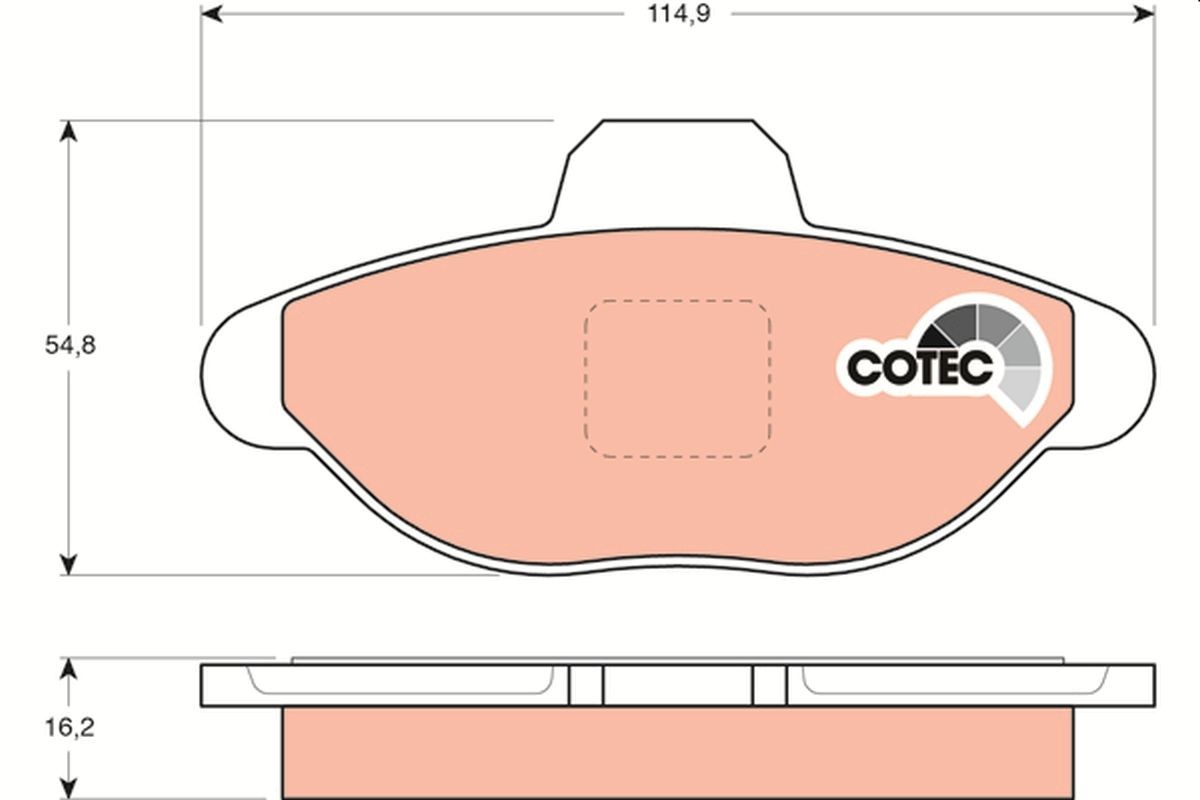 TRW GDB1099: Piduriklotsid COTEC