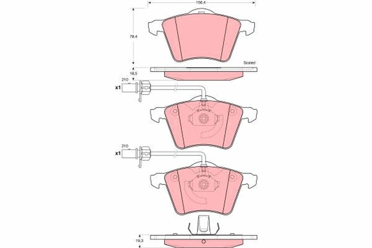 TRW GDB1459: Piduriklotsid