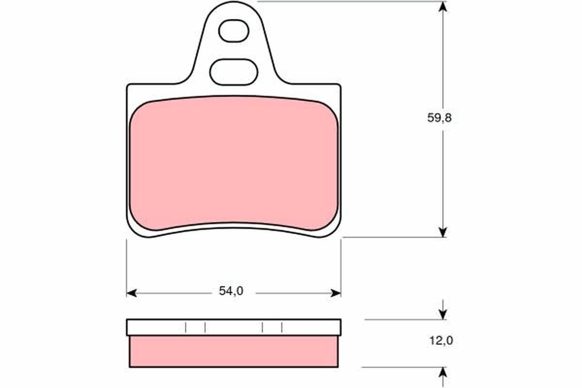 TRW GDB146: Piduriklotsid