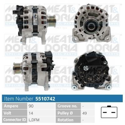 MEAT & DORIA 5510742: Laturi 90A