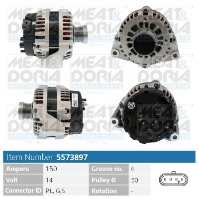 MEAT & DORIA 5573897: Alternator 150A