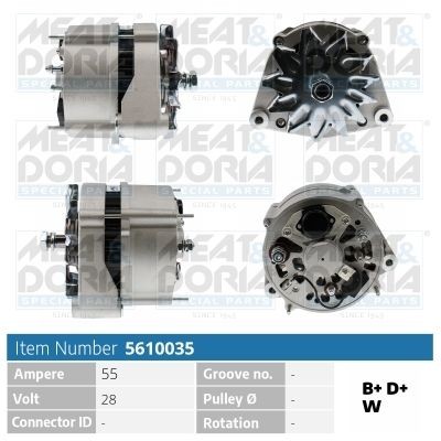 MEAT & DORIA 5610035: Alternator 55A