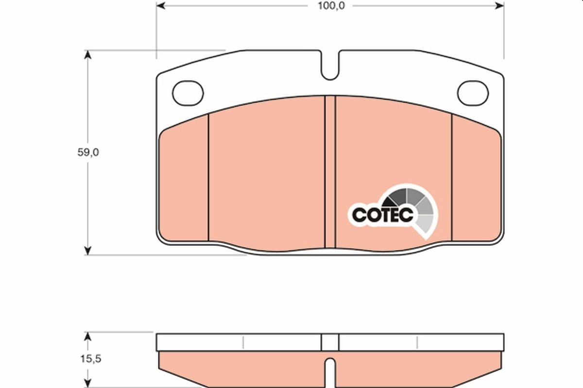 TRW GDB199: Piduriklotsid COTEC