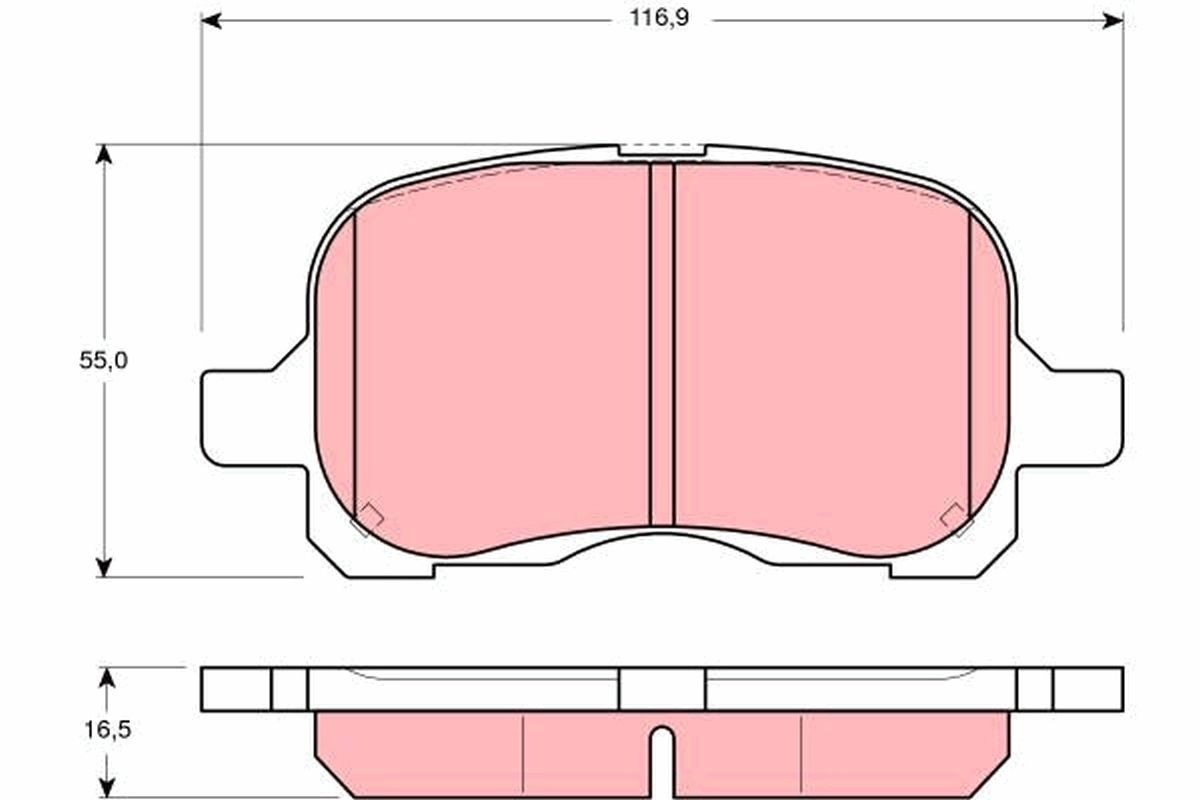 TRW GDB3204: Piduriklotsid