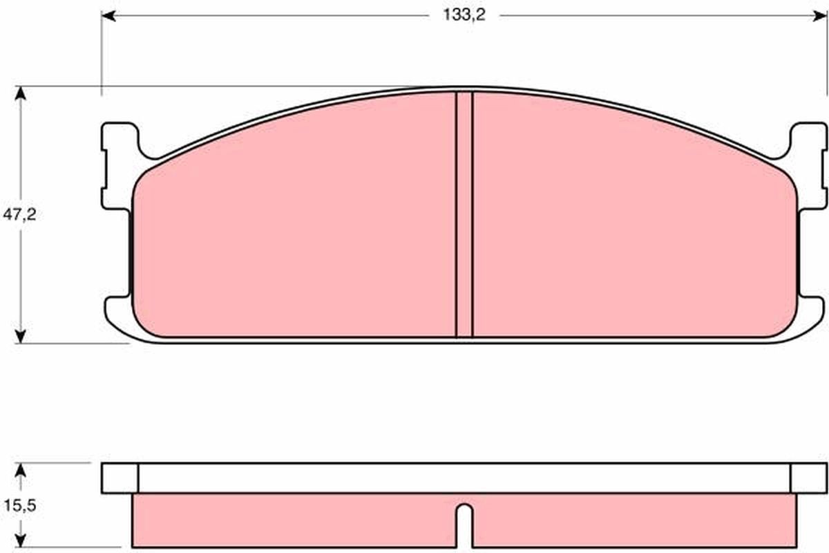 TRW GDB345: Piduriklotsid