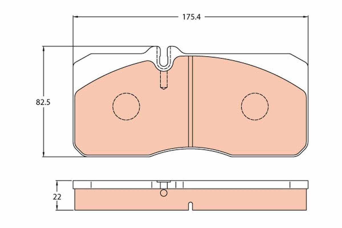 TRW GDB5059: Piduriklotsid