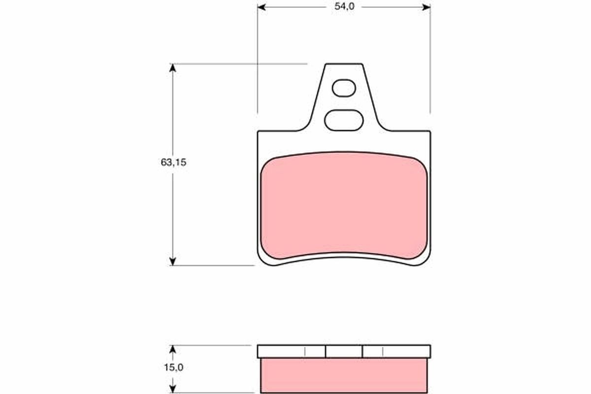 TRW GDB986: Piduriklotsid