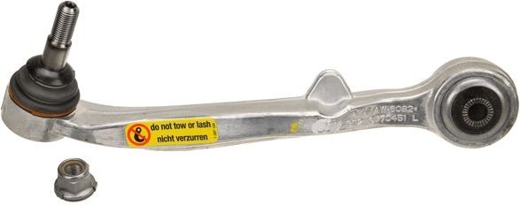TRW JTC1010: Brat, suspensie roata Axa fata stanga, partea de jos, spate, exterior, Aluminiu, cu acceasorii