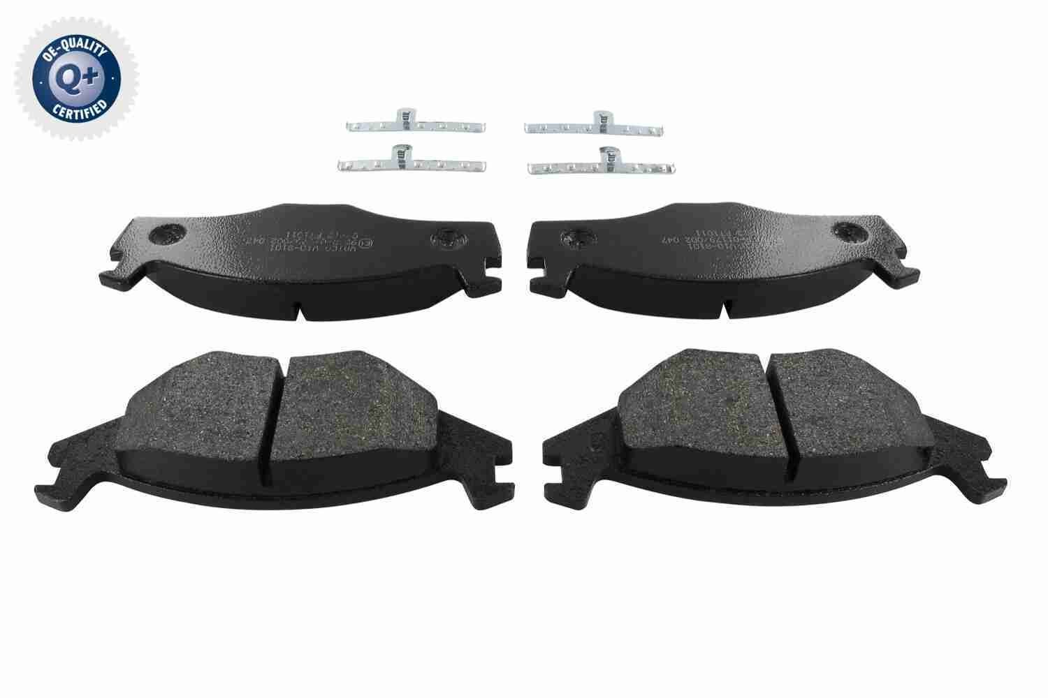 VAICO V10-8101: Piduriklotsid Esisild, koos lisadega, Q+, original equipment manufacturer quality