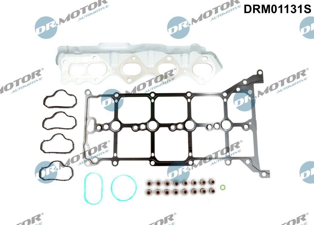 DR.MOTOR AUTOMOTIVE DRM01131S: Set garnituri, Capac supape cu garnitura capac supape, cu simering supapa, fara garnitura chiuloasa, cu garnitura galerie de admisie, cu garnitura galerie de evacuare